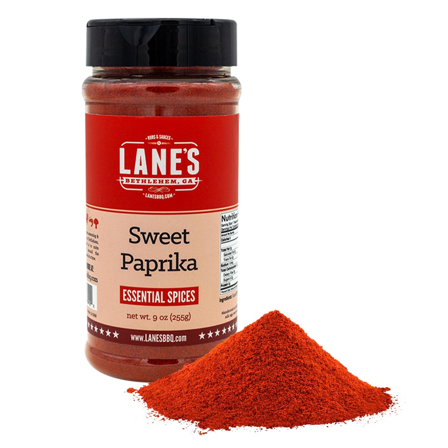 Lanes Sweet Paprika Powder - Gluten-Free, All-Natural Spice, 9 oz