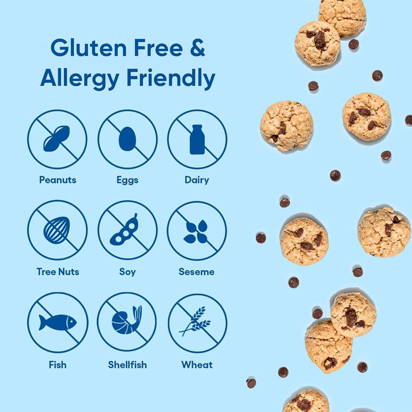 Partake Foods Gluten Free Chocolate Chip Mini Cookie Snack Packs (Variety - Snack Packs)