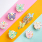 Gyufise 40Pcs Edible Multicolor Butterfly Cupcake Toppers Edible Butterfly Cake Decorations Wafer Paper Butterfly Decoration For