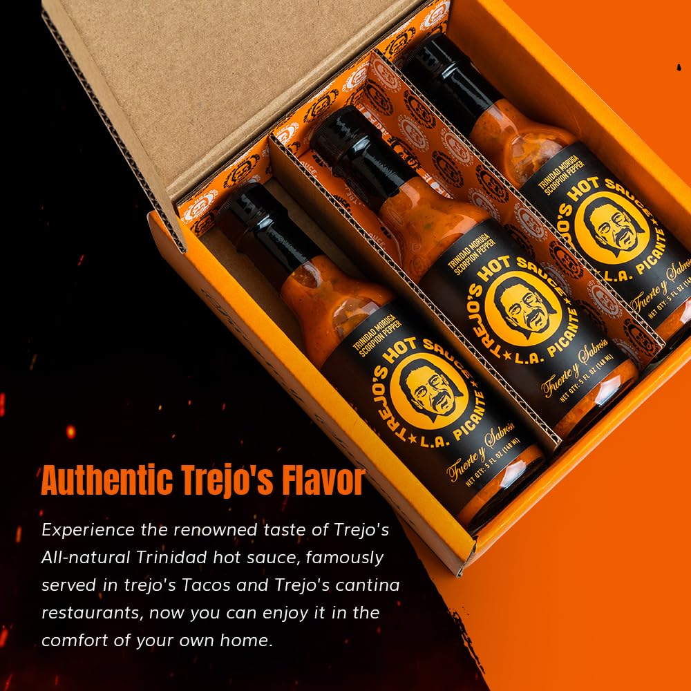 Trejo'S Hot Sauce Trinidad Moruga Scorpion Pepper - All-Natural, Gluten-Free, And Non-Gmo Scorpion Hot Sauce - Authentic Flavor