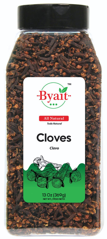 Byait Whole Cloves 13 Oz, Premium Clove Spice for Cooking, Baking, Clove Tea, Potpourri, Food Aromatic, Richly Flavored Spice