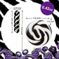 EORA Black Twisty & Swirl Lollipops, Blackberry Flavor, 32 Count, Individually Wrapped, Halloween Candy, Black & White