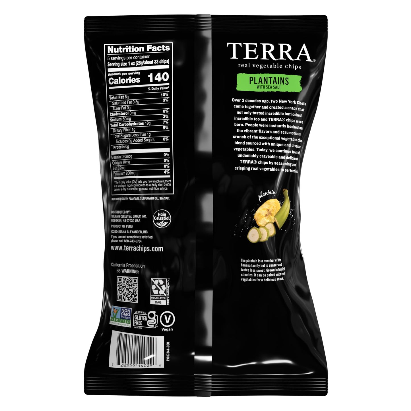 Terra Plantains Real Sea Salt Vegetable Chips 5 oz