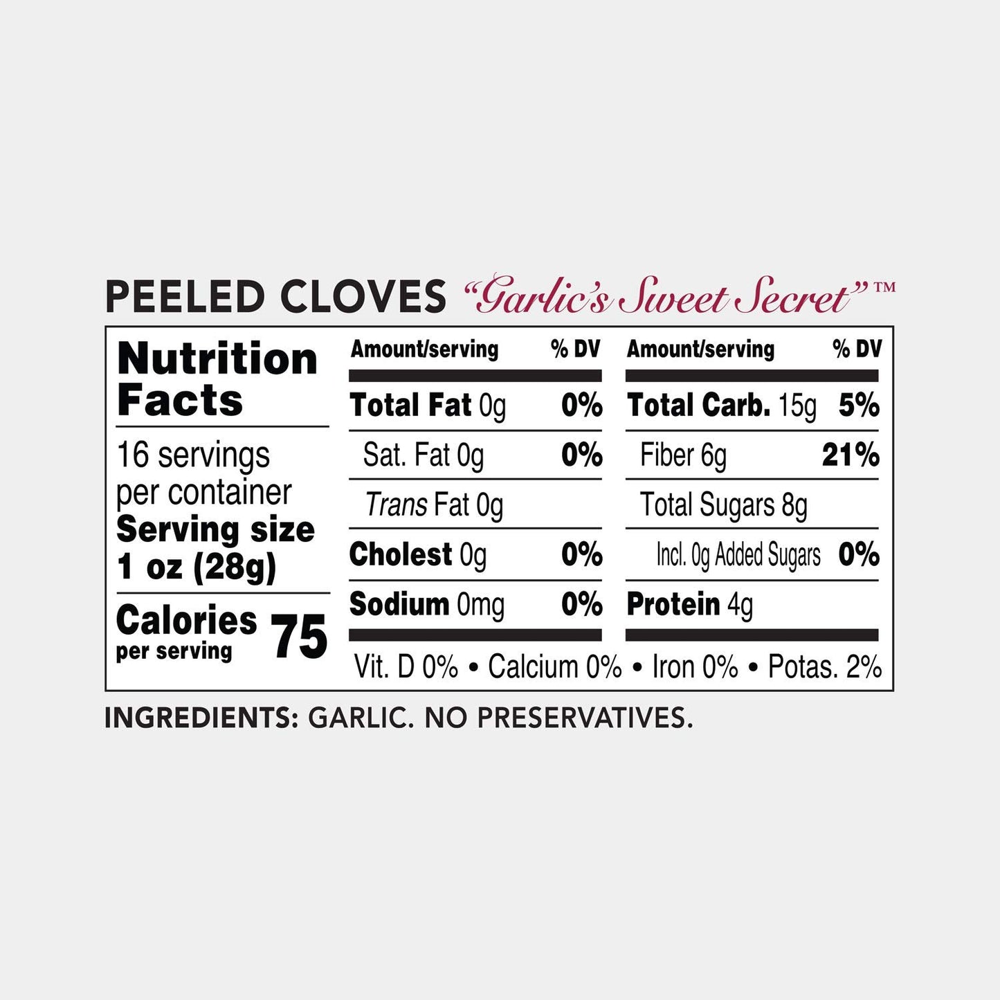 Peeled Black Garlic (1 Lbs) Kosher Certified