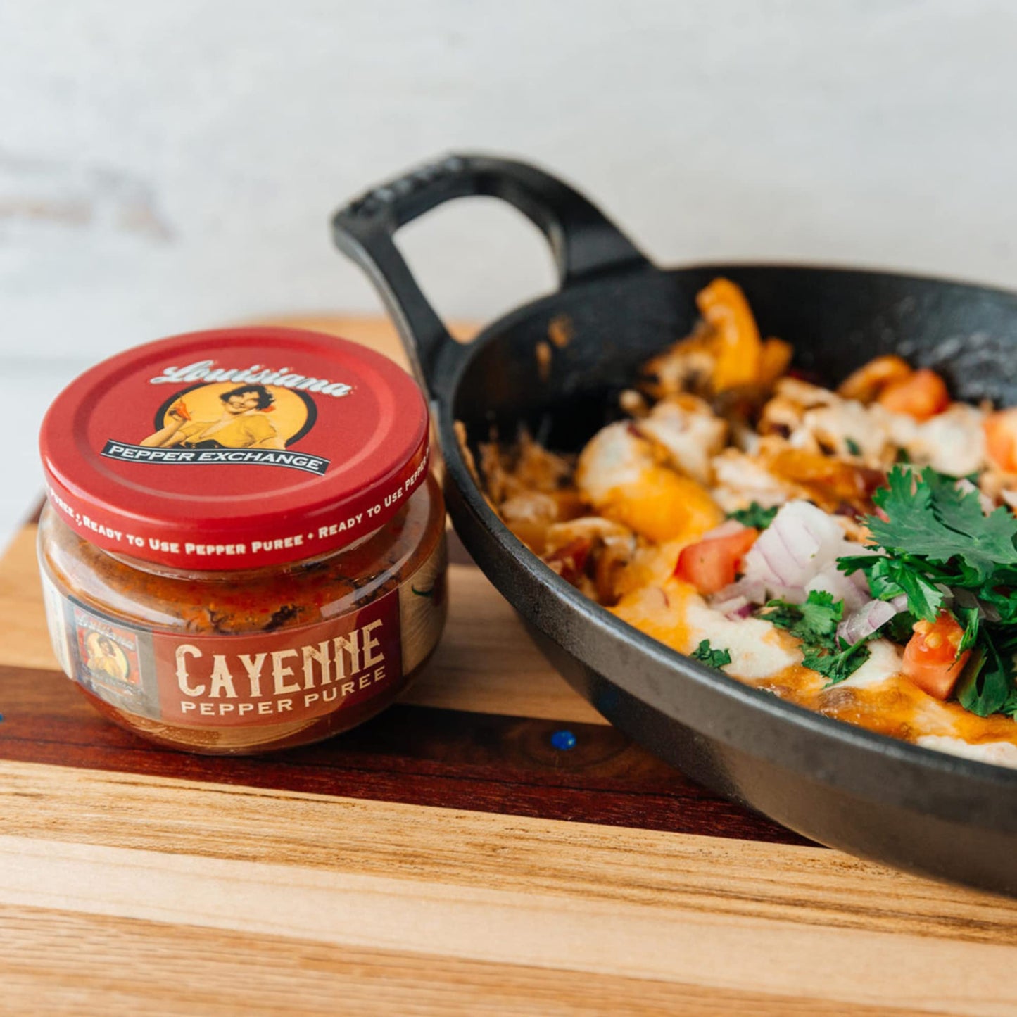 Louisiana Pepper Exchange Cayenne Pepper Puree - Plant-Based, Gluten-Free, 4 Ounce Jar