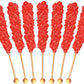 Buffalo Bills Strawberry (Red) Rock Candy On A Stick (12-Ct Cup Red Rock Candy Crystal Sticks)