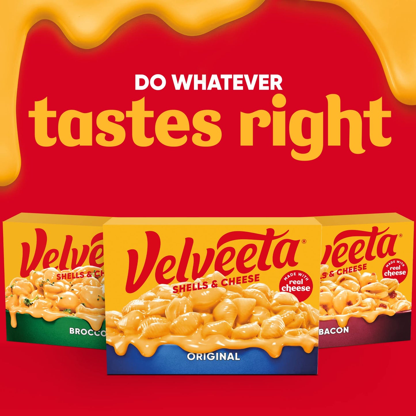 Velveeta Shells & Cheese Original Shell Pasta & Cheese Sauce Meal (3 ct Pack, 12 oz Boxes) (Pack of 2)