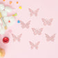 Gyufise 36 Pack Rose Gold Glitter 3D Butterfly Cupcake Toppers Hollow Butterfly Cake Decorations For Birthday Wedding Fairy Part