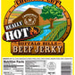 Buffalo Bills 8Oz Double Habanero Country Cut Beef Jerky Pack (Moist & Tender Really Hot Beef Jerky)