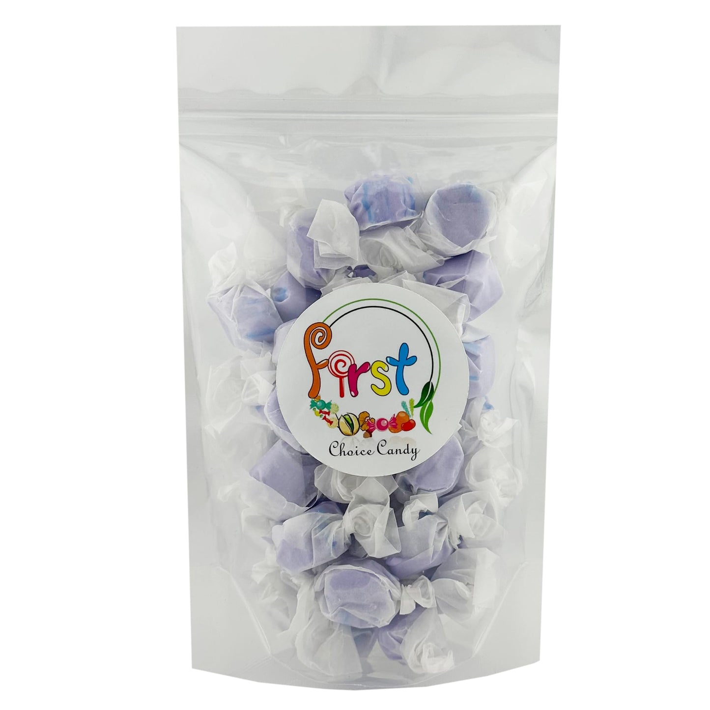 Firstchoicecandy All Flavor Saltwater Taffy (Huckleberry, 1 Pound)