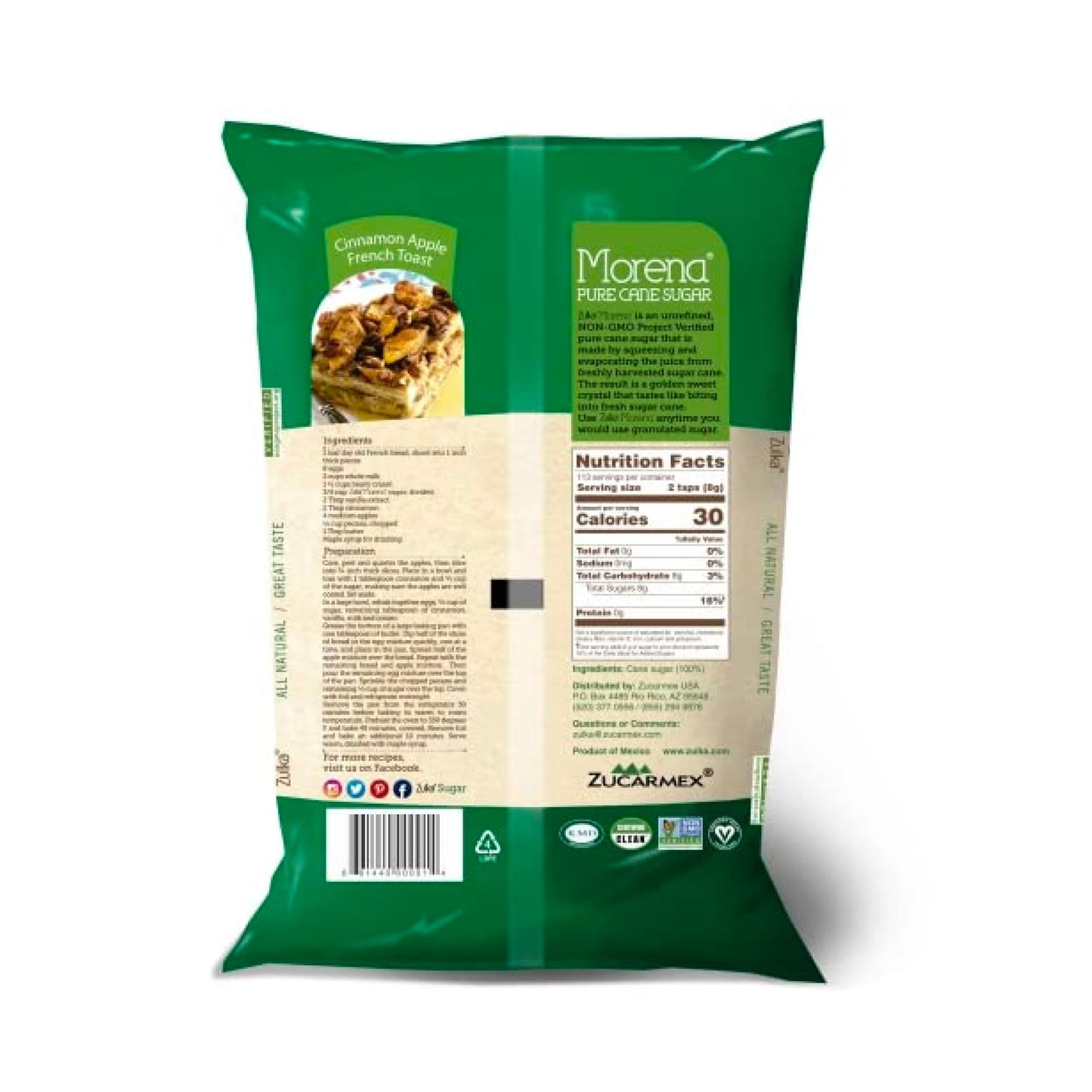 Zulka Azucar Morena Pure Cane Sugar 2Lb