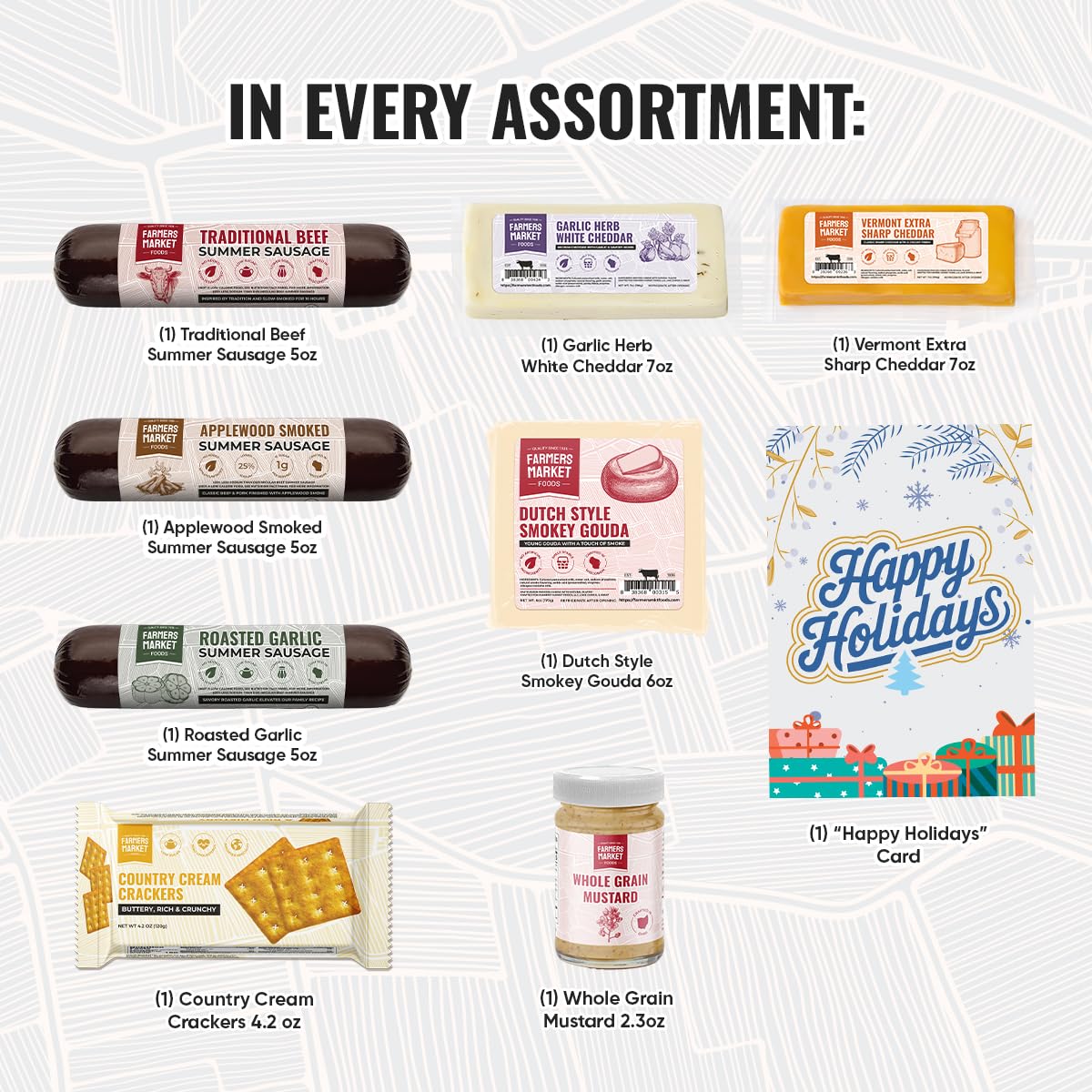 Deli Direct Farmers Market Gift Basket, Gluten Free, Keto, Paleo, 4 Piece Set