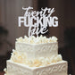 Twenty Five Silver Glitter Cake Toppers 25 Years Old 25Th Birthday Anniversary Party Decorations Supplies