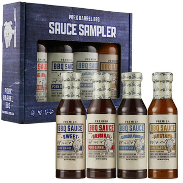 Pork Barrel Bbq Gifts For Men Set – Bbq Sauce Gift Set | The Ultimate Grilling Gift | Great On Chicken Wings, Pork, And Steak | Birthday Gifts, Gifts For Him