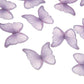 GEORLD Edible Wafer Paper Butterflies Set of 48 Purple Cake Decorations  Cupcake Topper