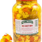 So Hot Mix-Spicy Pickled Cauliflower Florets Spicy Sliced Carrots Sliced Pickles And Yellow Hot Chilis A Vegan Snacks A Bulk 1 G