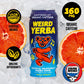 WEIRD Organic G fruit Yerba Mate - 16oz Cans, 160mg Caffeine, Pack of 12