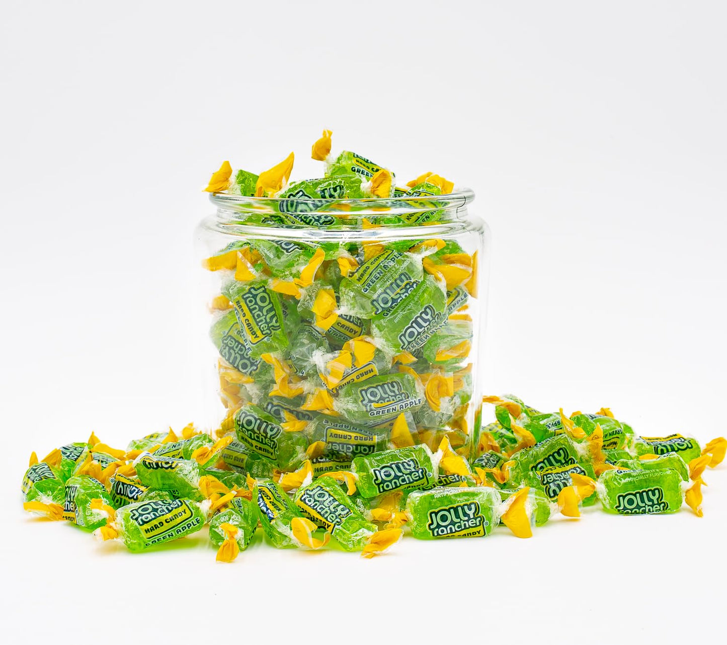 Jolly Rancher Hard Candy Green Apple Original Flavor 1 Lb - Bulk Bag, Individually Wrapped (74 Pieces)