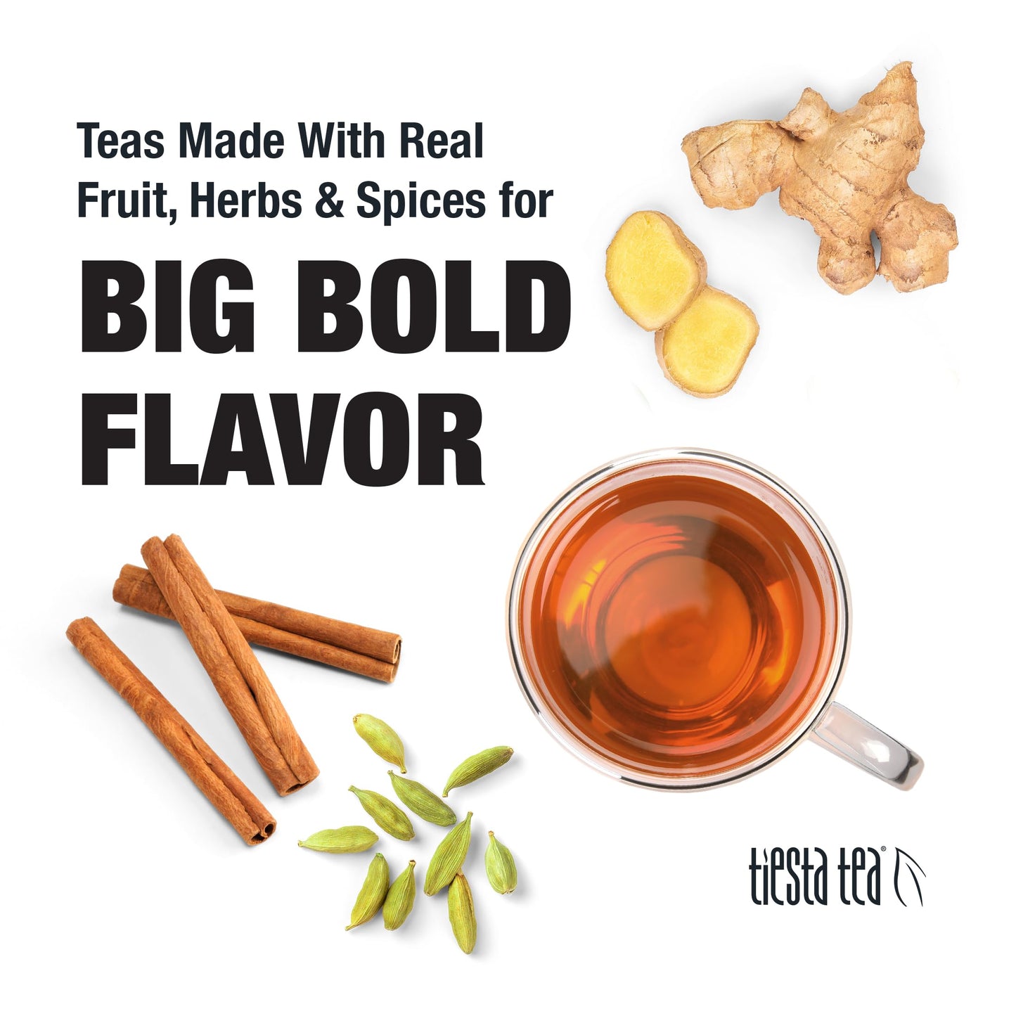 Tiesta Tea Cozy Chai Loose Leaf Rooibos Tea - Caffeine-Free Herbal Blend, 2.5oz Pouch, Makes Hot or Iced, Up to 25 Cups