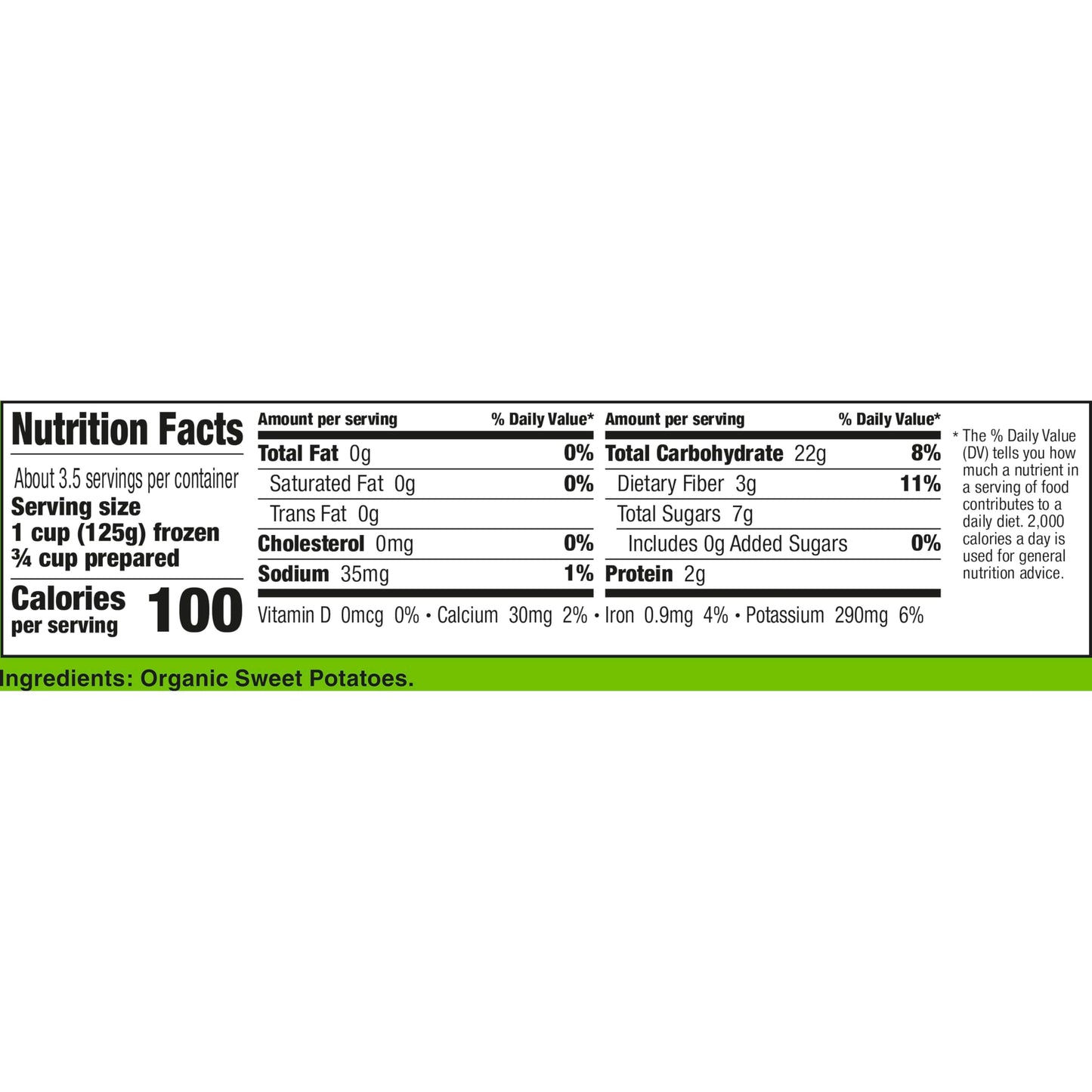 Cascadian Farm Organic Fire Roasted Sweet Potatoes, Frozen Vegetables, Non-GMO, 16 oz Bag