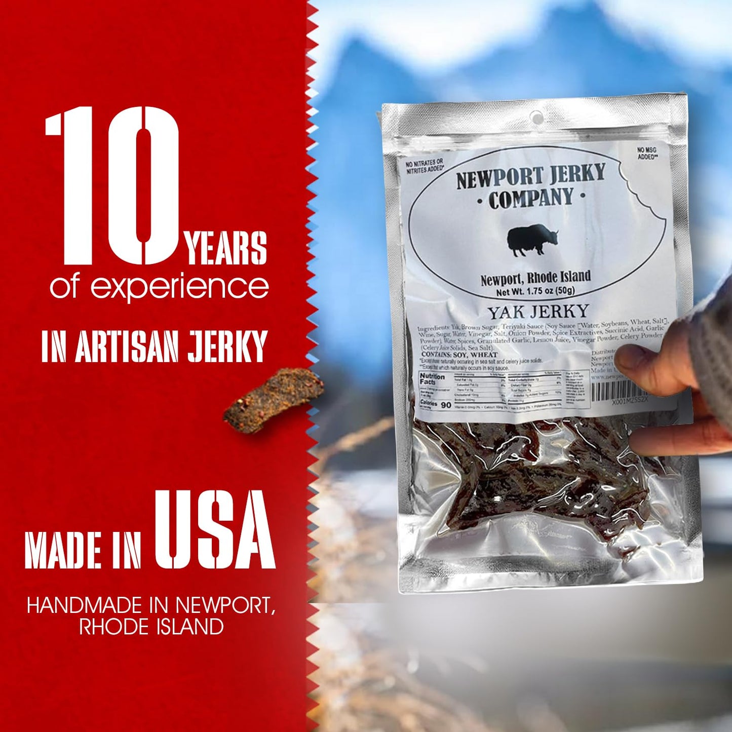 Newport Jerky Company Yak Jerky