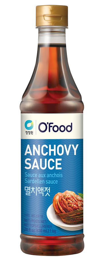 Chung Jung One O'Food Premium Anchovy Fish Sauce, Korean Pantry Staple Flavor Enhancer, Perfect For Kimchi, Soups And Stews (Anchovy Sauce, 1Kg)