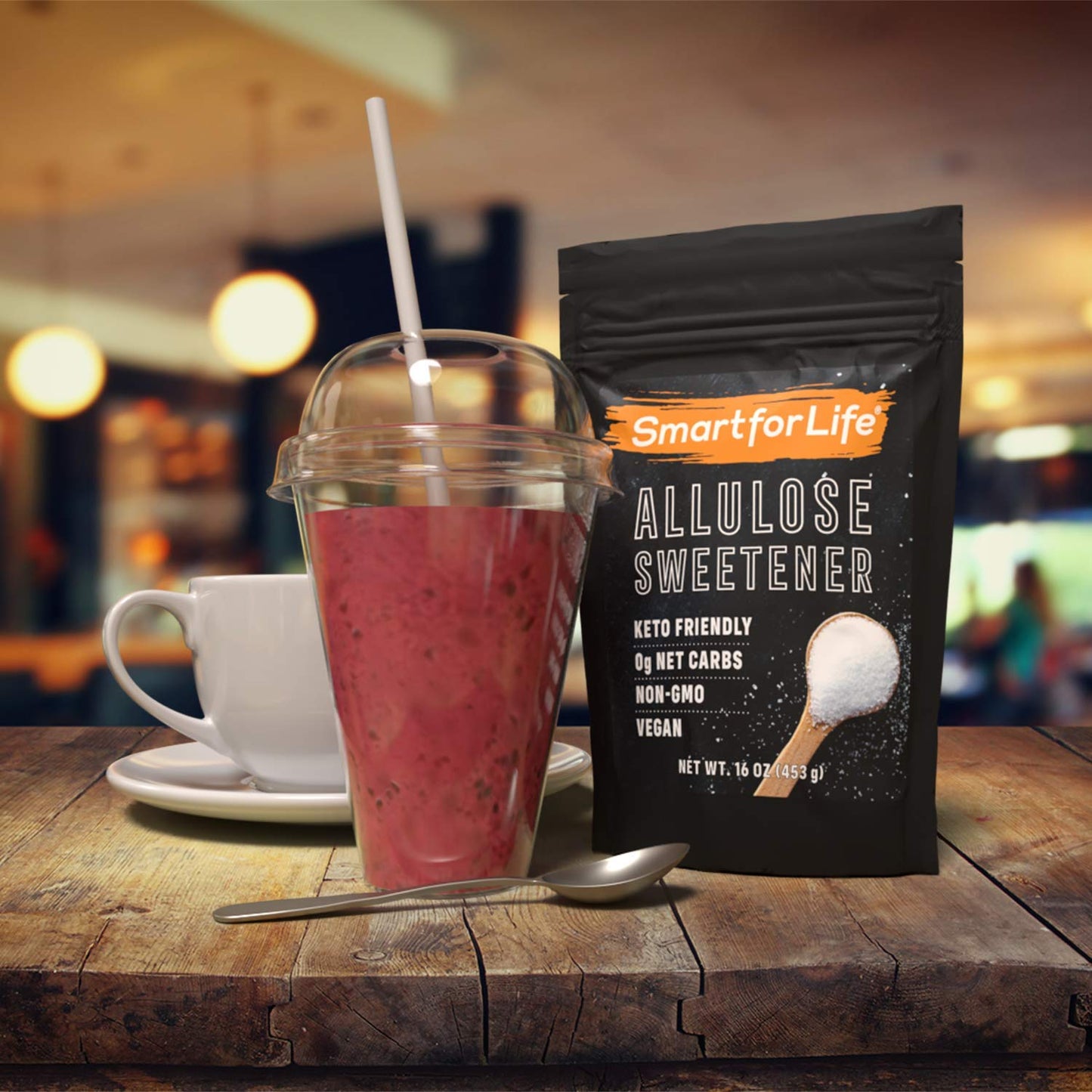 SMART FOR LIFE Allulose Sweetener - Zero Net Carbs Keto Sugar Substitute - 20 lb Resealable Bag