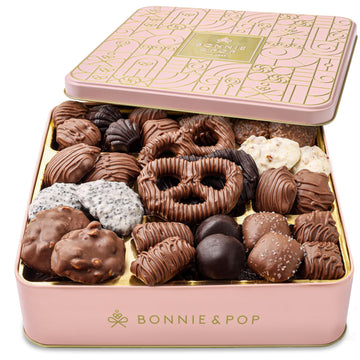 Chocolate Gift Basket for Women, Candy Gift Box for Woman, Gift Set for Mothers Day, Holidays, Her, Mom, Wife, Anniversary | Bon