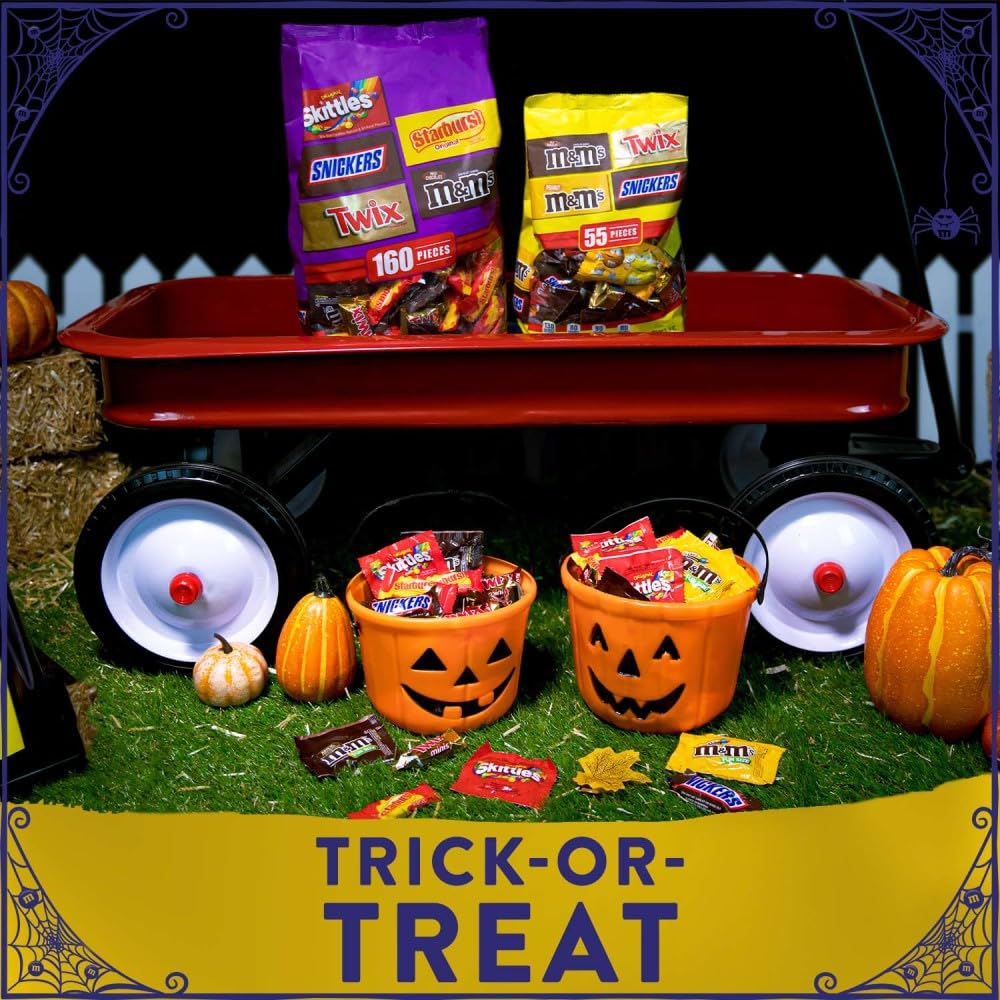 Skittles Original Chewy Candy Fun Size Halloween Candy, 10.72 Oz