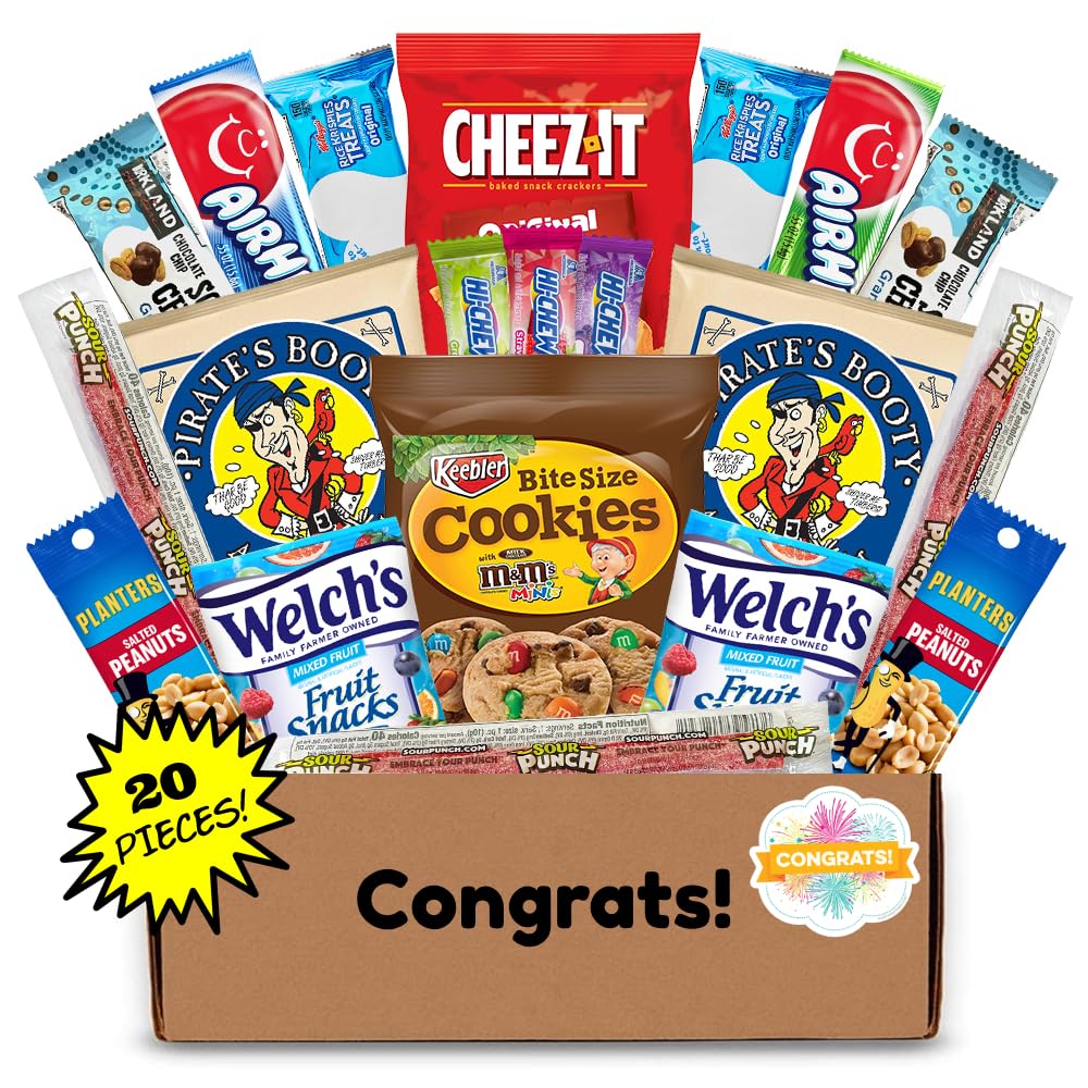 Hangry Kits Congratulations Gifts For Men And Women - Send-Congratulations Gift Basket Care Package To A Friend Or Loved One. De