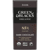 Green & Blacks Organic Dark Chocolate Bar 85% Cacao 3.17 Oz