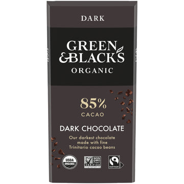 Green & Blacks Organic Dark Chocolate Bar 85% Cacao 3.17 Oz