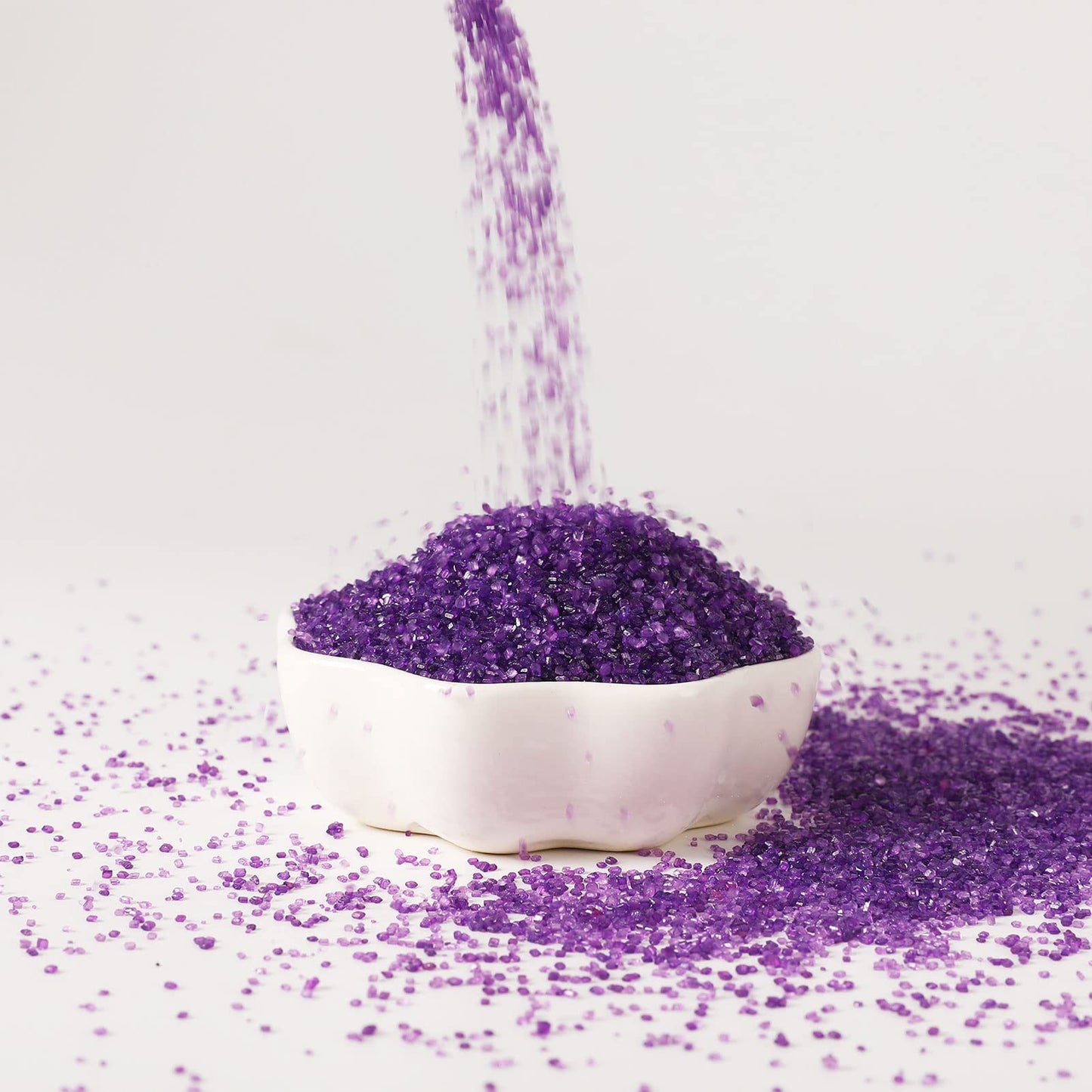 Kasvan Purple Sanding Sugar Sprinkles - Edible Sugar Crystals, Baking Cake Decorations, Ice Cream Toppings Cupcake Decorating, W