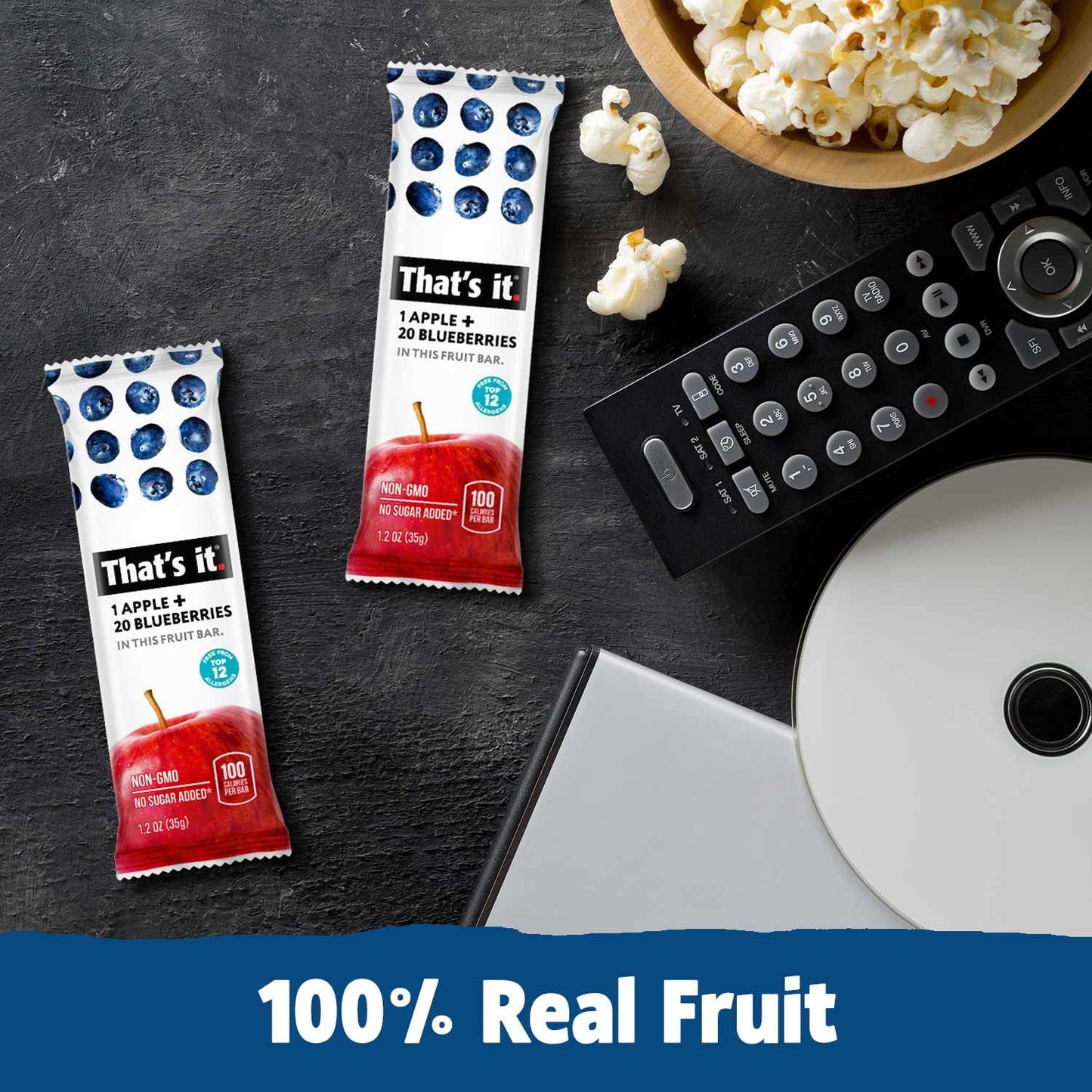 Thats it. (48 Count) Variety Pack | Strawberry, Blueberry, Mango & Cherry flavors | 100% Natural Real Fruit bars. Strawberry. P
