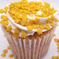 Ncs Dark Gold Star Edible Sprinkles, 8 Ounces - Great For Cupcakes, Cookies, Cakes, Cakes Pops (Stars - Gold)