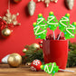 Fruidles Christmas Tree Lollipop, Mixed Fruit Flavor, 24 Count, Multi Color, Individually Wrapped