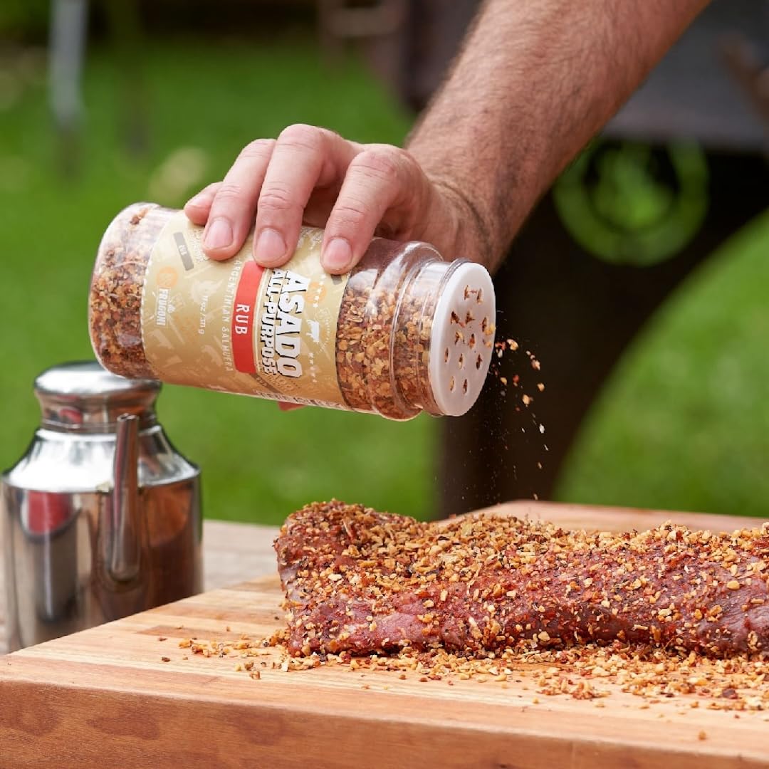 Frugoni Asado All-Purpose Rub. This Argentine Salmuera Will Add Amazing Flavor To Any Cut Of Beef, Pork, Poultry, Fish, Wild Gam