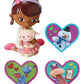 Decoset Doc Mcstuffins Doc & Lambie Cake Toppers, 4-Piece Set With Doc And Lambie Figurines, Sharable Rings, Create Awesome Part