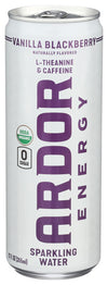 Ardor Organic Vanilla Blackberry Sparkling Energy Water, 12 FZ