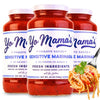 Yo Mamas Foods Sensitive Marinara Pasta Sauce, No Sugar Added, Low Carb, Gluten Free, 3 Pack (25 oz each)