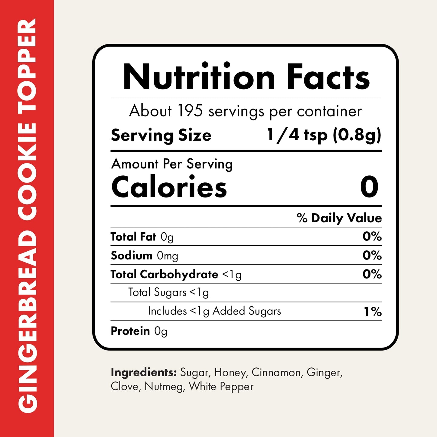 Gingerbread Cookie Topper Mix (2 Bottle) By Flavor God - Enhanced All Natural & Healthy Spice Blend For Ice Cream & Coffee - Kosher, Low Sodium, & Dairy-Free - Great Flavor Spices And Seasoning Gift