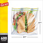 Glad Zipper Food Storage Sandwich Bags, On-The-Go Snack And Lunch Bags, Zipper Sandwich Sealer, Microwave Safe, Bpa Free, 100 Co