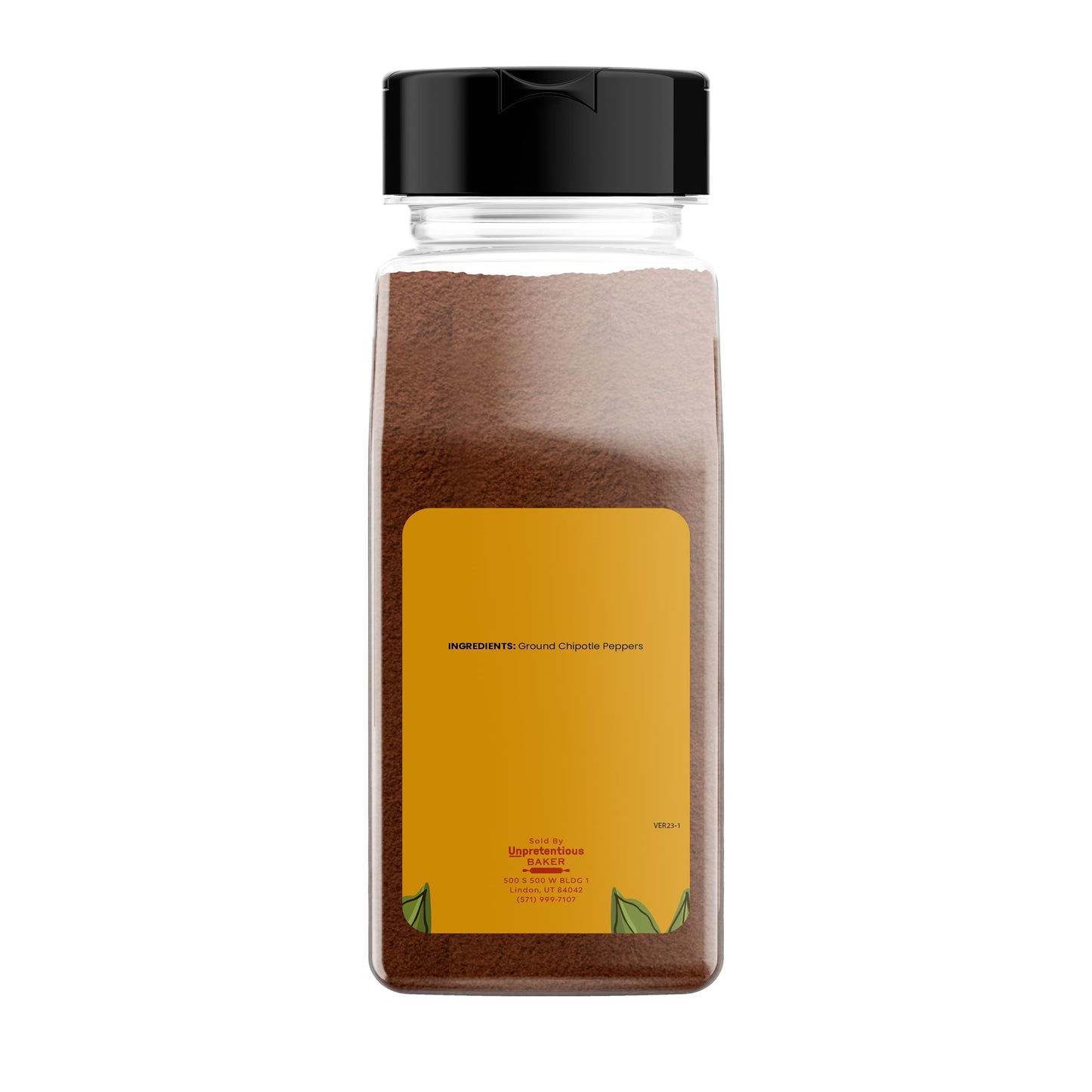 Unpretentious Southwest Ground Chipotle Chili - 2 Cup, Tex-Mex Dry Rub & Marinade, Rich Flavor, 1 Count