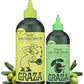 Graza Extra Virgin Olive Oil Variety Pack, High Polyphenol EVOO, 850 ML, Squeeze Bottle, Single Farm Olives from Spain