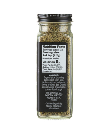 Watkins Gourmet Organic Spice Jar, Seafood & Poultry Seasoning, Jar 3.3 Ounce (Pack Of 3)