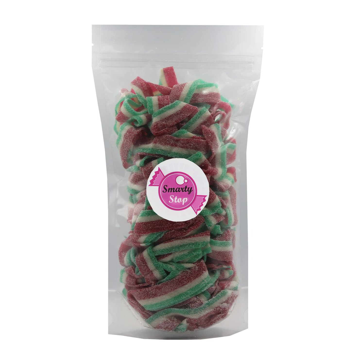 Smarty Stop Sour All Flavor Gummy Belts Candy 1 Pound (Watermelon)