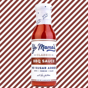 Yo Mamas Foods Keto Barbecue Sauce, Vegan, No Sugar Added, Low Carb, 14 Ounce (Pack of 2)
