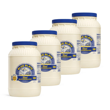 Blue Plate Real Mayonnaise, 128 Fl Oz Jar (Pack of 4)