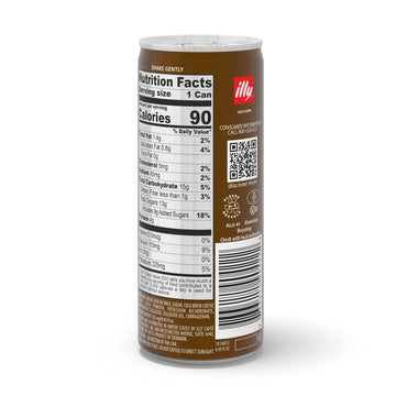 Illy Ready To Drink Coffee - Cappuccino Cold Brew Cans - Notes Of Milk & Chocolate - 100% Arabica Coffee - Smooth & Refreshing T