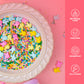 Pastel Sprinkles For Cake Decorating, 3.53Oz Spring Bunny Sprinkle Mix, Edible Easter Sprinkles For Baking, Ice Cream, Cookies,